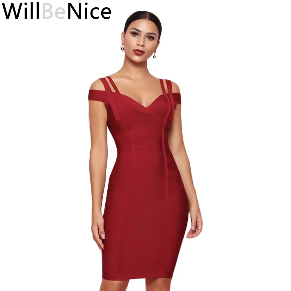 WillBeNice 2018 Hot New Fashion Wine Red Cheap V Neck Sexy Girl Double Strap Striped Club Party Bandage Dress
WillBeNice 2018 Hot New Fashion Wine Red Cheap V Neck Sexy Girl Double Strap Striped Club Party Bandage Dress