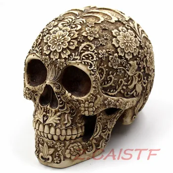 Halloween Cluster Flower Skull Ornament Beautiful Resin Pattern Art Skeleton Action Figure Collection Model Toy Y724
Halloween Cluster Flower Skull Ornament Beautiful Resin Pattern Art Skeleton Action Figure Collection Model Toy Y724