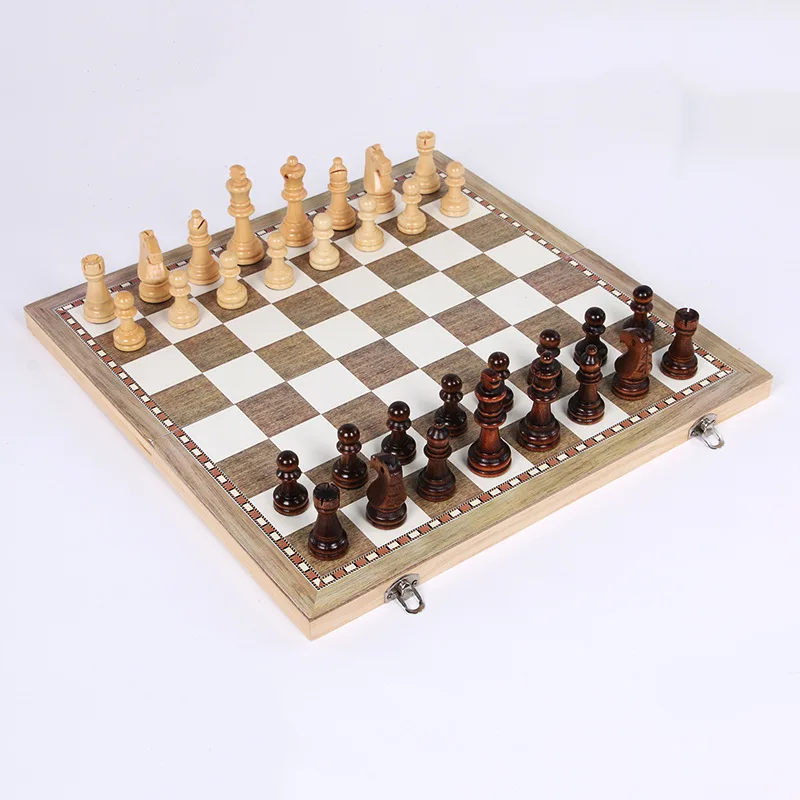 Free shipping 3-in-1 function High Quality Wooden International Chess checkers Set Board Game Foldable Portable Kids Gift hot
Free shipping 3-in-1 function High Quality Wooden International Chess checkers Set Board Game Foldable Portable Kids Gift hot