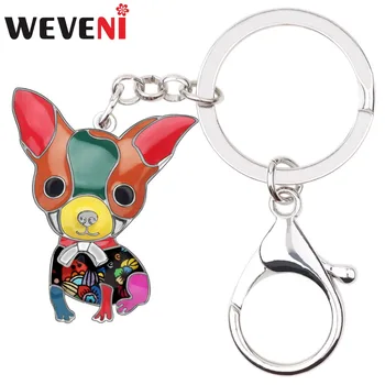 WEVENI Enamel Alloy Sitting Chihuahua Dog Key Chains Fashion Jewelry Keychains For Women Girls Bag Car Pendant Gift Accessories
WEVENI Enamel Alloy Sitting Chihuahua Dog Key Chains Fashion Jewelry Keychains For Women Girls Bag Car Pendant Gift Accessories