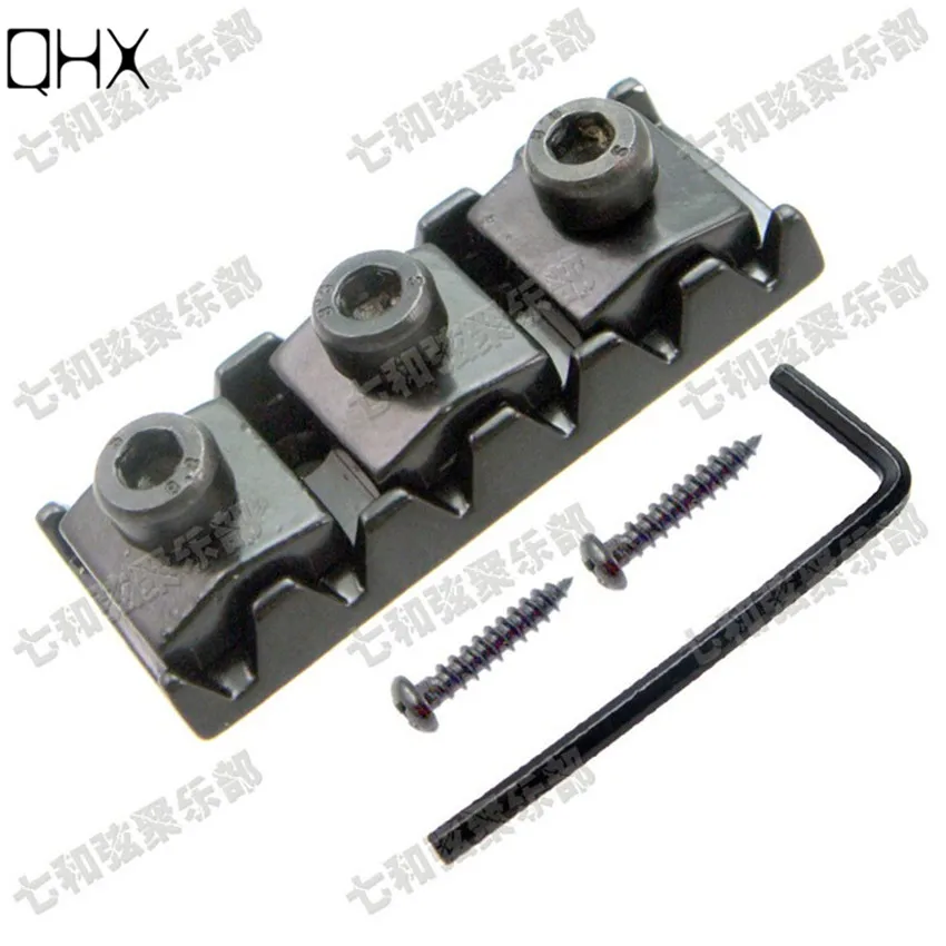 QHX handed Black Electric Guitar Locking Nuts For Tremolo Bridge Length 42.2mm guitar accessories parts Musical instrument
QHX handed Black Electric Guitar Locking Nuts For Tremolo Bridge Length 42.2mm guitar accessories parts Musical instrument