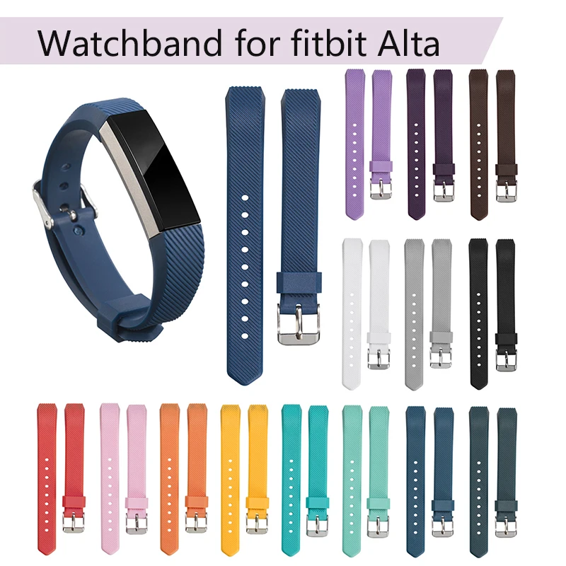 Фото Watchbands Replacement Wrist Watch Band Silicon Strap Clasp For Fitbit Alta HR Watchband Silicone Accessories | Электроника