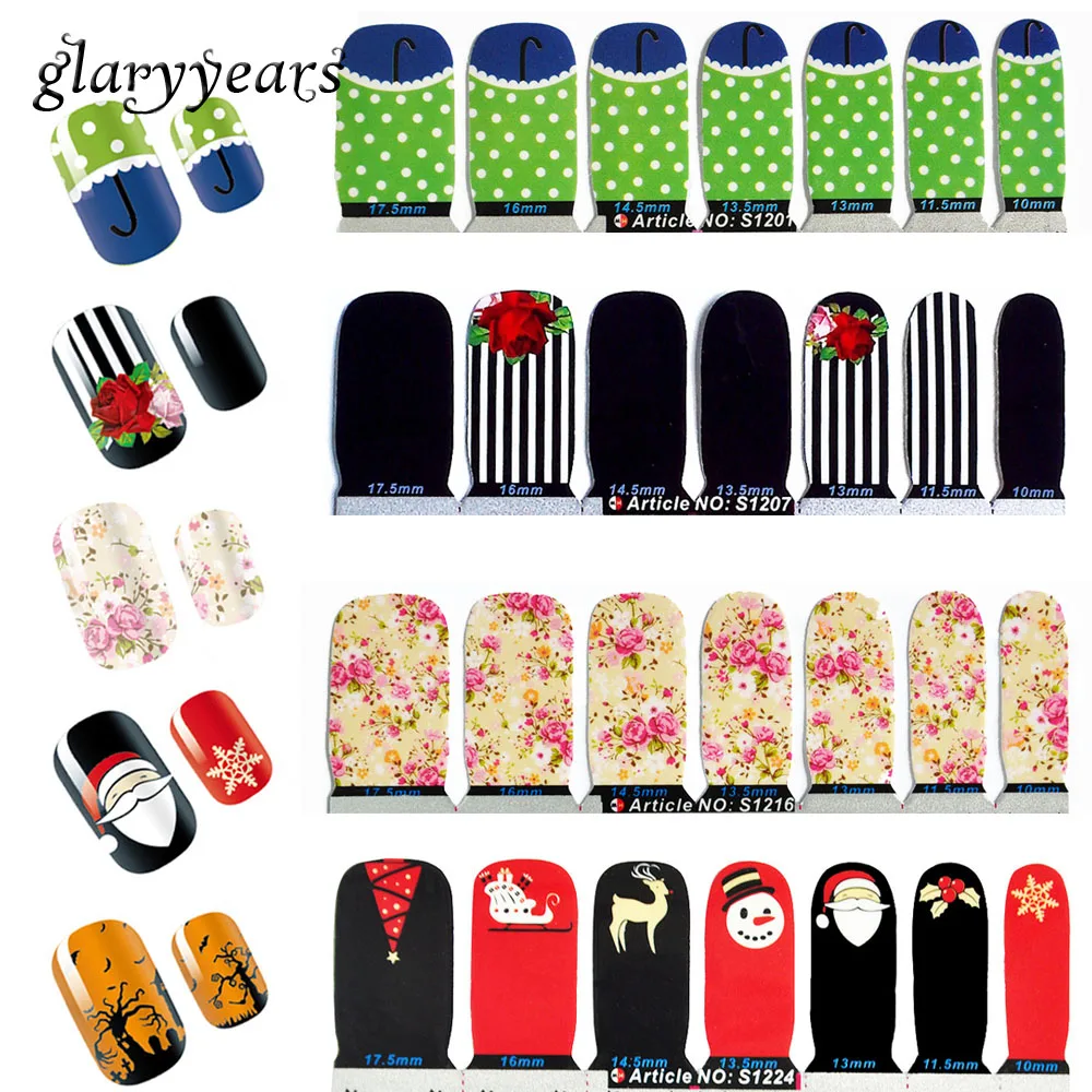 27 Designs 1 Sheet Nail Art Manicure Care Tool Halloween Flower Design Super Thin Full Cover Wraps Colored Nail Sticker S French
27 Designs 1 Sheet Nail Art Manicure Care Tool Halloween Flower Design Super Thin Full Cover Wraps Colored Nail Sticker S French