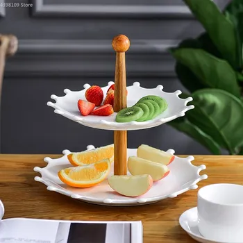Ceramic multi-layer snack plate dessert fruit plate afternoon tea dessert dried fruit plate natural wood porcelain tray
Ceramic multi-layer snack plate dessert fruit plate afternoon tea dessert dried fruit plate natural wood porcelain tray