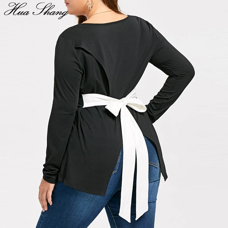 Plus Size Blouses For Women 5xl O Neck Long Sleeve Casual Blouse Elegant Lace Up Bow Back Split Ladies Tops Black Large Size Top
Plus Size Blouses For Women 5xl O Neck Long Sleeve Casual Blouse Elegant Lace Up Bow Back Split Ladies Tops Black Large Size Top