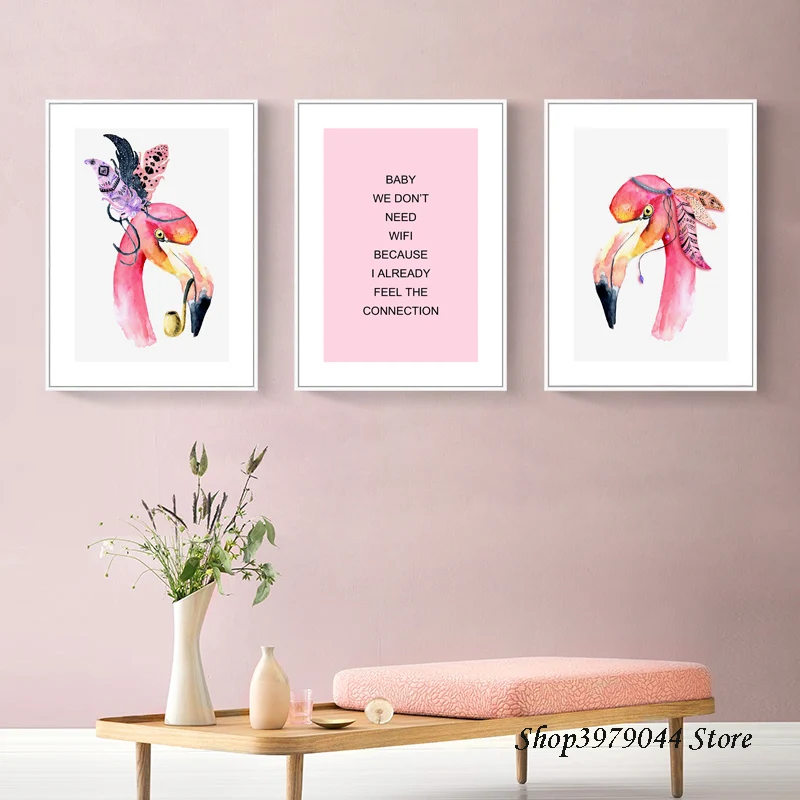 Lienzos Cuadros Decorativos Pink Flamingos Nordic Poster Canvas Painting Cuadros Decoracion Infantil Kids Bedroom Decor Unframed
Lienzos Cuadros Decorativos Pink Flamingos Nordic Poster Canvas Painting Cuadros Decoracion Infantil Kids Bedroom Decor Unframed