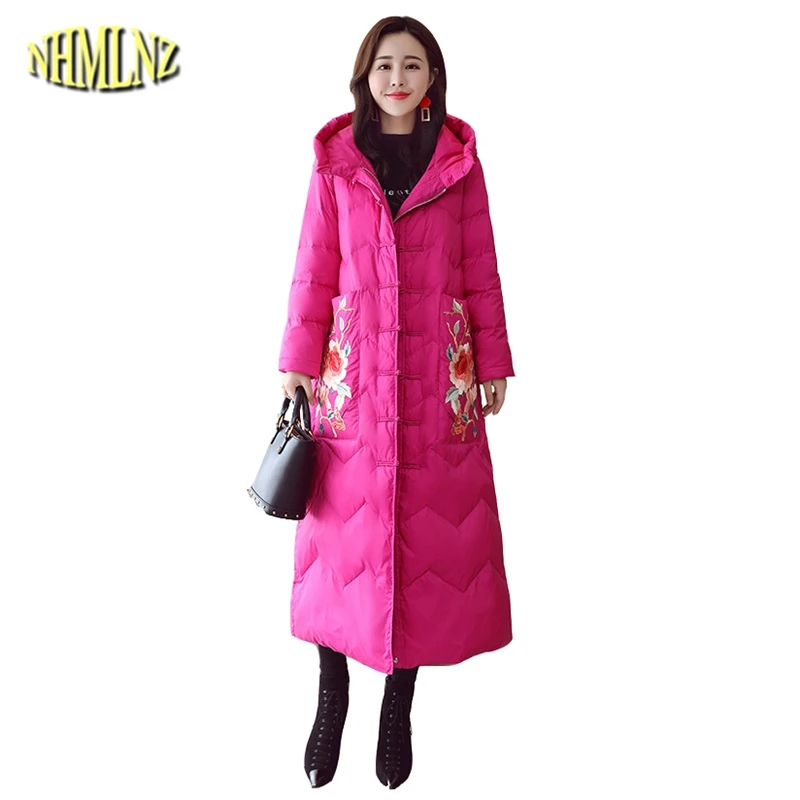 2019 Winter New Hooded Women Down Jacket Print China Wind Female Parkas Long Slim Ladies Coat Warm Retro Outerwear Elegant LY527
2019 Winter New Hooded Women Down Jacket Print China Wind Female Parkas Long Slim Ladies Coat Warm Retro Outerwear Elegant LY527