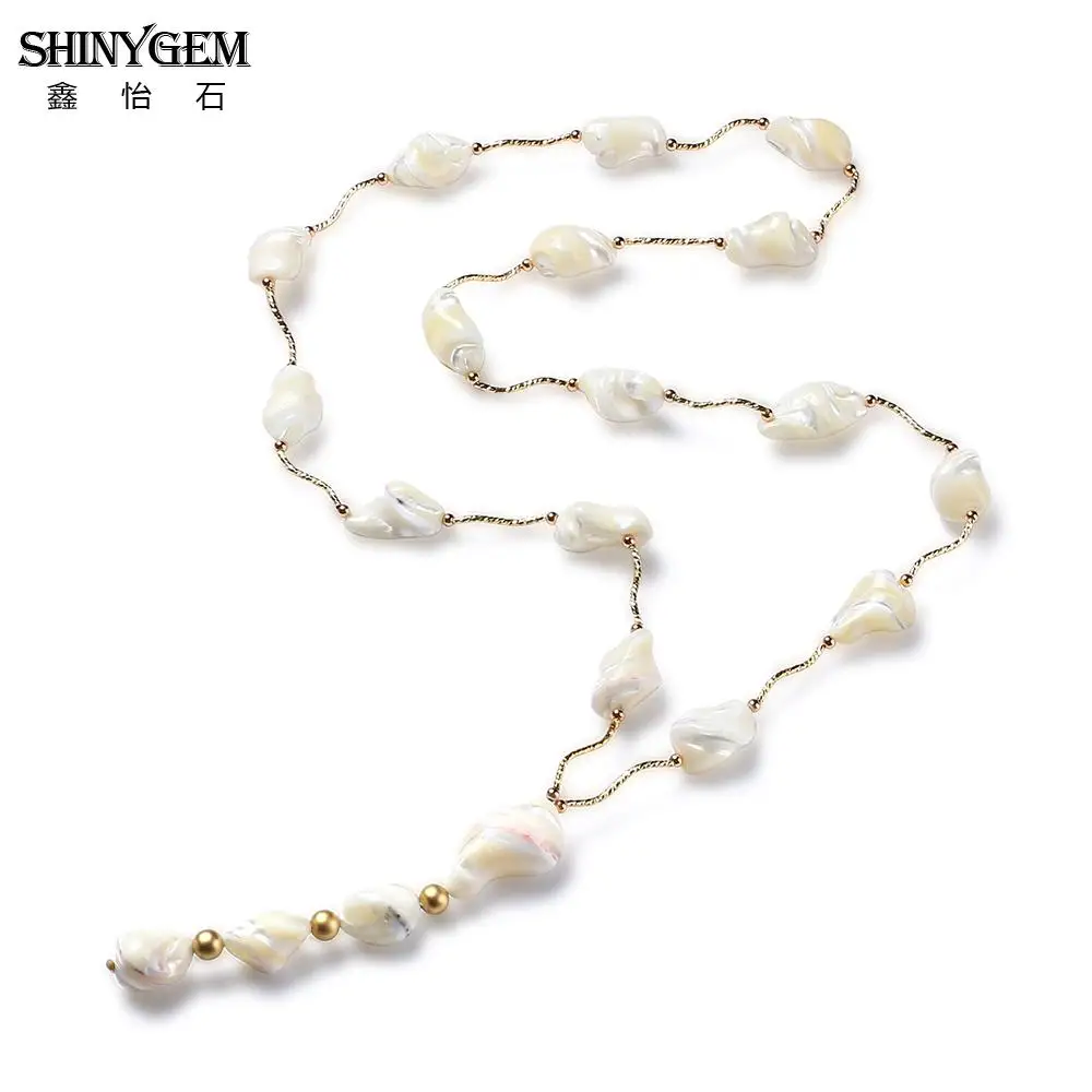 ShinyGem 2020 натуральный драгоценный камень нерегулярный ракушка кулон ожерелья прядь длинный свитер цепь для женщин зацепляемый стиль Модный камень
ShinyGem 2020 натуральный драгоценный камень нерегулярный ракушка кулон ожерелья прядь длинный свитер цепь для женщин зацепляемый стиль Модный камень