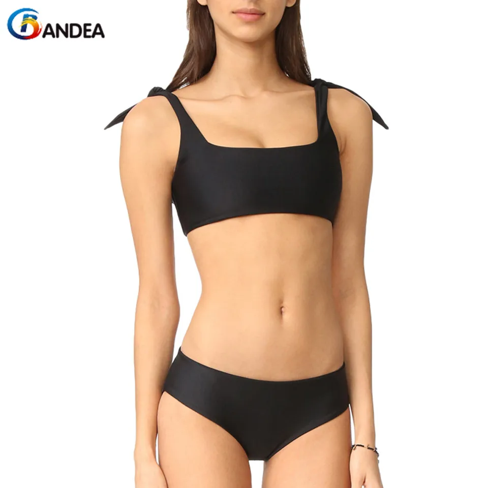 BANDEA swimwear swimsuit women solid black bikini set sexy padded bathing suit swimwear brazilian sport bikini swimming suit
BANDEA swimwear swimsuit women solid black bikini set sexy padded bathing suit swimwear brazilian sport bikini swimming suit