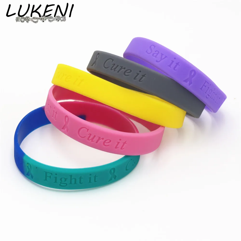 1PC Breast Cancer Awareness Silicone Wristband With Saying Say it Fight it and Cure it Silicone Bracelets&Bangles Gifts SH139
1PC Breast Cancer Awareness Silicone Wristband With Saying Say it Fight it and Cure it Silicone Bracelets&Bangles Gifts SH139