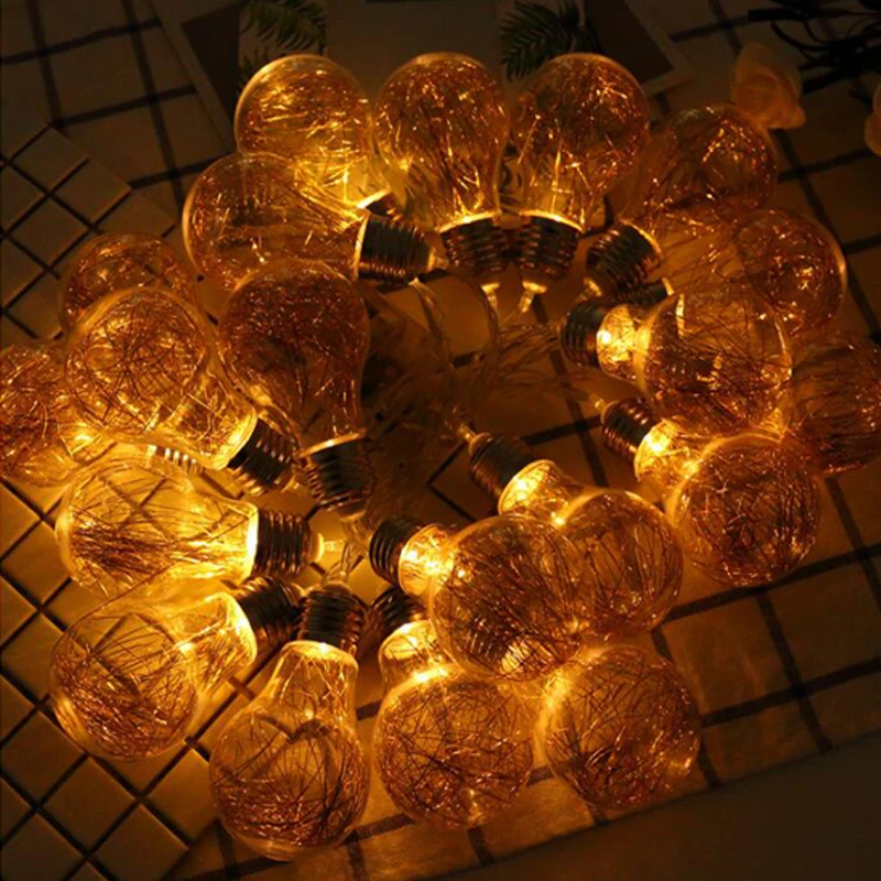 Led Light Bulb LED string Fairy light holiday Christmas Wedding Decoration Christmas Lights Indoor/Outdoor Garland Battery Power
Led Light Bulb LED string Fairy light holiday Christmas Wedding Decoration Christmas Lights Indoor/Outdoor Garland Battery Power