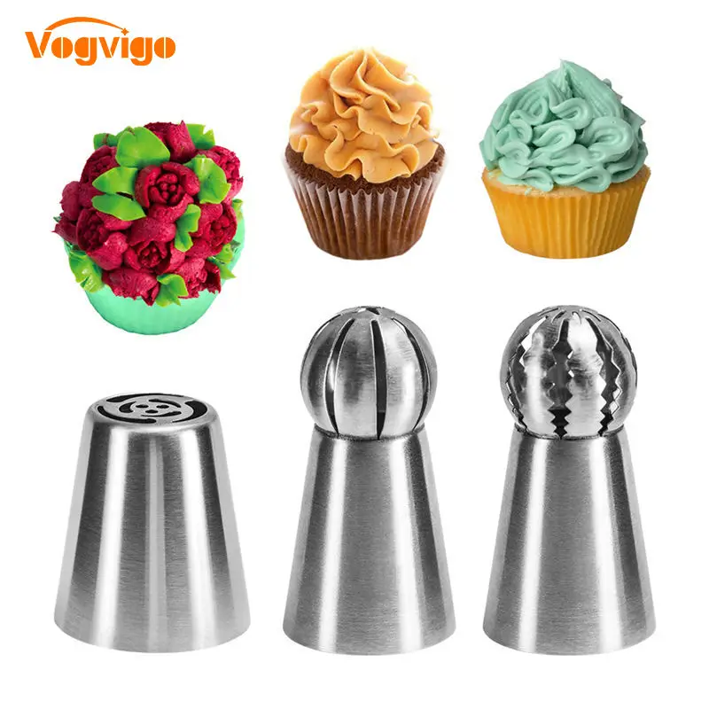 VOGVIGO 3PCS Cake Decorating Tools Confectionery Nozzles DIY Russian Icing Nozzles Flower Decoration Tools Sugar Pastry Nozzles
VOGVIGO 3PCS Cake Decorating Tools Confectionery Nozzles DIY Russian Icing Nozzles Flower Decoration Tools Sugar Pastry Nozzles
