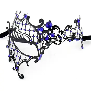 New Phantom Of The Opera Venetian Masquerade Mask Metal Half Face Mask For Women Blue Rhinestones
New Phantom Of The Opera Venetian Masquerade Mask Metal Half Face Mask For Women Blue Rhinestones