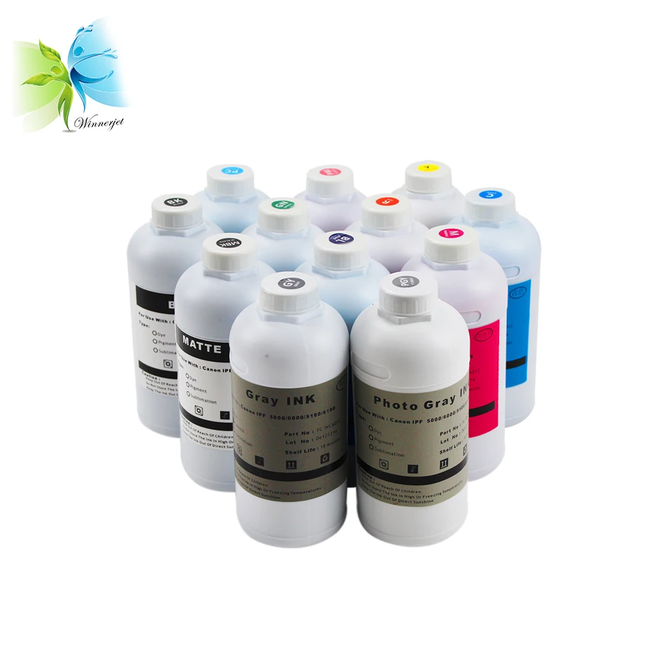 WINNERJET 1000ml Inks Refill Kit for Canon iPF 5100 6100 Printer Pigment Ink Printing
WINNERJET 1000ml Inks Refill Kit for Canon iPF 5100 6100 Printer Pigment Ink Printing