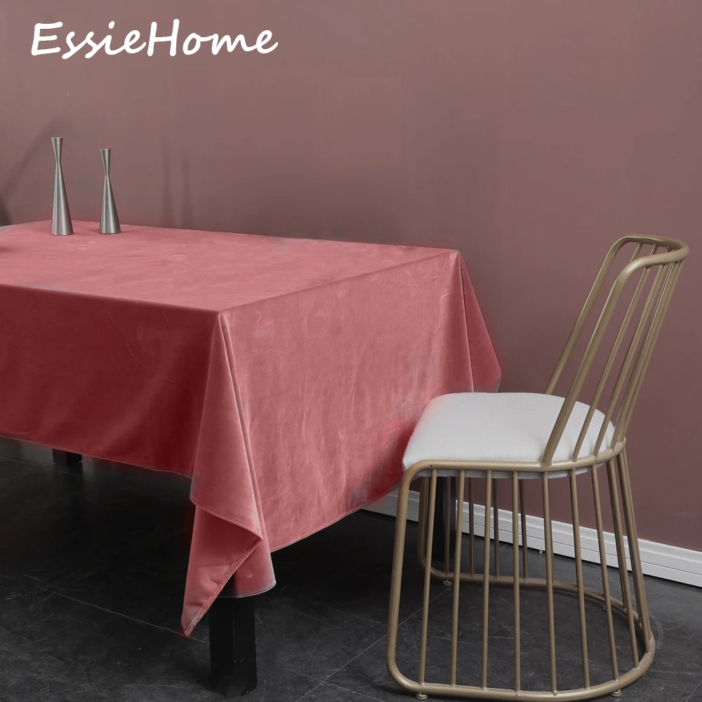 ESSIE HOME Rose Pink Coral Single Side Matte Velvet High End Velvet Table Cloth Table Linen Wedding Decoration Placemat
ESSIE HOME Rose Pink Coral Single Side Matte Velvet High End Velvet Table Cloth Table Linen Wedding Decoration Placemat