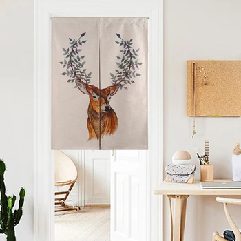 Nordic Cartoon Deer head classic Retro elegant Door Curtain Linen Tapestry Study Bedroom Home Decor Bedroom Kitchen Curtain
Nordic Cartoon Deer head classic Retro elegant Door Curtain Linen Tapestry Study Bedroom Home Decor Bedroom Kitchen Curtain
