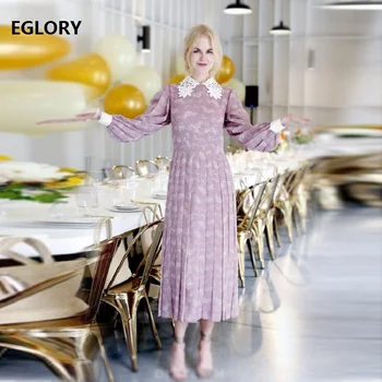 New Celebrity Inspired Women's Dress 2018 Autumn Women Lace Turn-down Collar Chic Print Long Sleeve A-Line Party Tunic Dress
New Celebrity Inspired Women's Dress 2018 Autumn Women Lace Turn-down Collar Chic Print Long Sleeve A-Line Party Tunic Dress