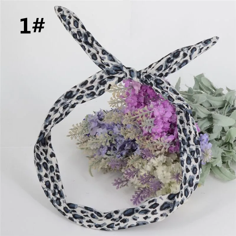 1Pc Cute Leopard Bunny Rabbit Ear Ribbon Headwear women Hairband Metal Wire Scarf Headband Hair Band Accessories 5 Colors
1Pc Cute Leopard Bunny Rabbit Ear Ribbon Headwear women Hairband Metal Wire Scarf Headband Hair Band Accessories 5 Colors