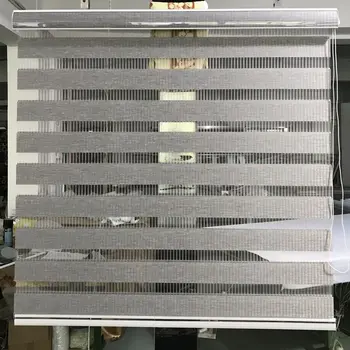 Zebra Blinds Horizontal Window Shade Double layer Roller Blinds Window Custom Cut to Size Grey Curtains for Living Room
Zebra Blinds Horizontal Window Shade Double layer Roller Blinds Window Custom Cut to Size Grey Curtains for Living Room