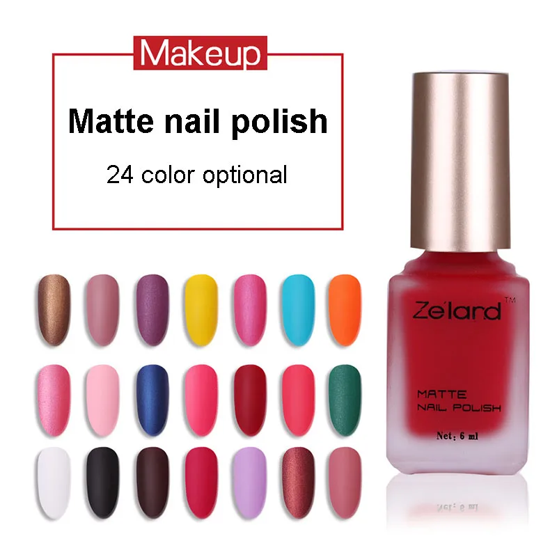 6ML Matte Nail Polish For Women DIY Nail Art 24Colors Long Lasting Frosted Varnish Dull Manicure Quick Dry Gel Oil Nail Polish T
6ML Matte Nail Polish For Women DIY Nail Art 24Colors Long Lasting Frosted Varnish Dull Manicure Quick Dry Gel Oil Nail Polish T