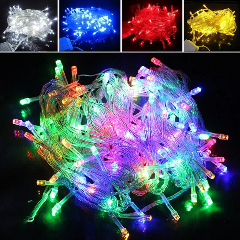 10M Waterproof AC 110V/220V 100 LED holiday LED String lights for Christmas Wedding Party Colorful Decoration Lights led lamp
10M Waterproof AC 110V/220V 100 LED holiday LED String lights for Christmas Wedding Party Colorful Decoration Lights led lamp
