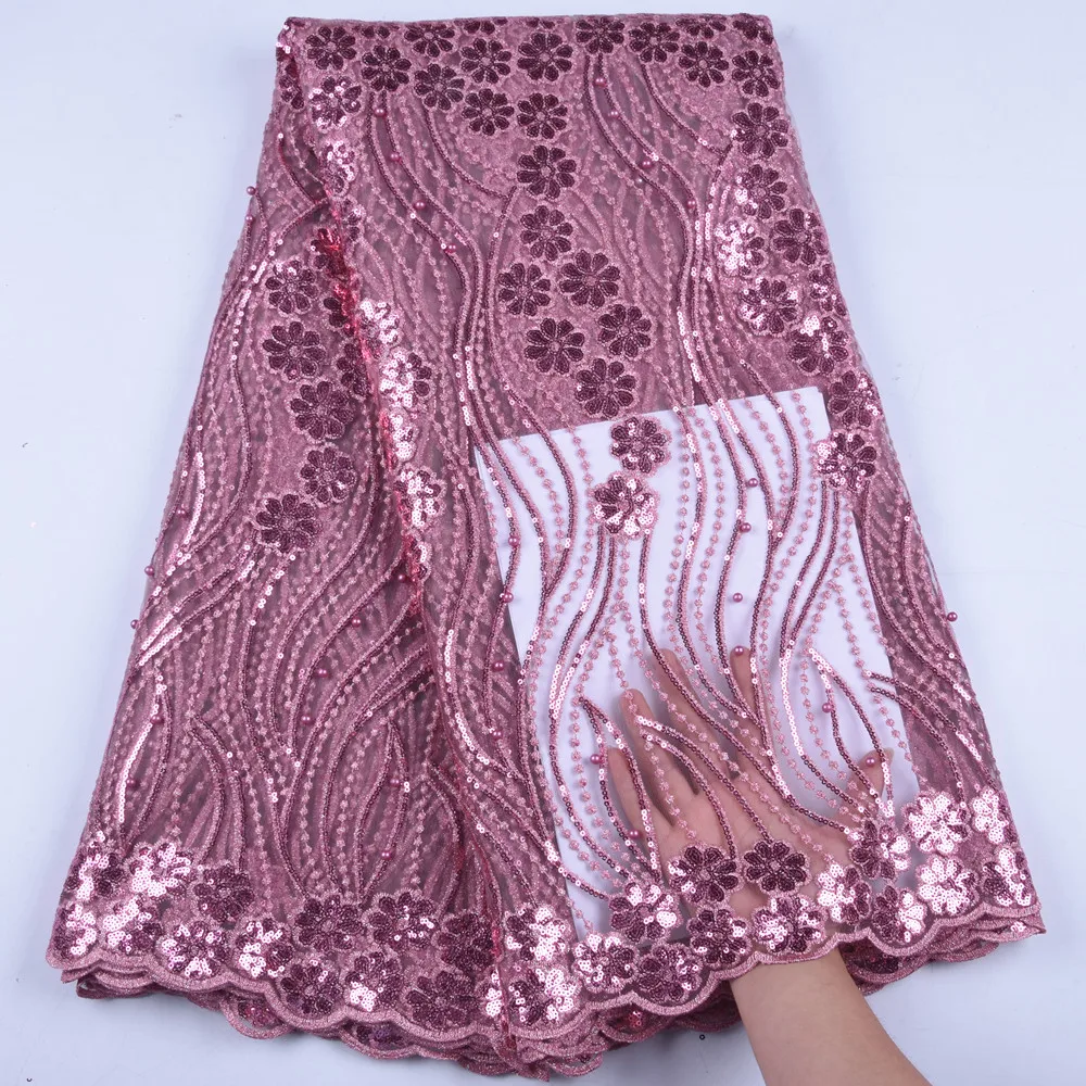 African Lace Fabric 2019 High Quality Lace Sequins French Net Lace Tulle Mesh Fabrics Latest Onion Color Lace Fabrics Y1633
African Lace Fabric 2019 High Quality Lace Sequins French Net Lace Tulle Mesh Fabrics Latest Onion Color Lace Fabrics Y1633