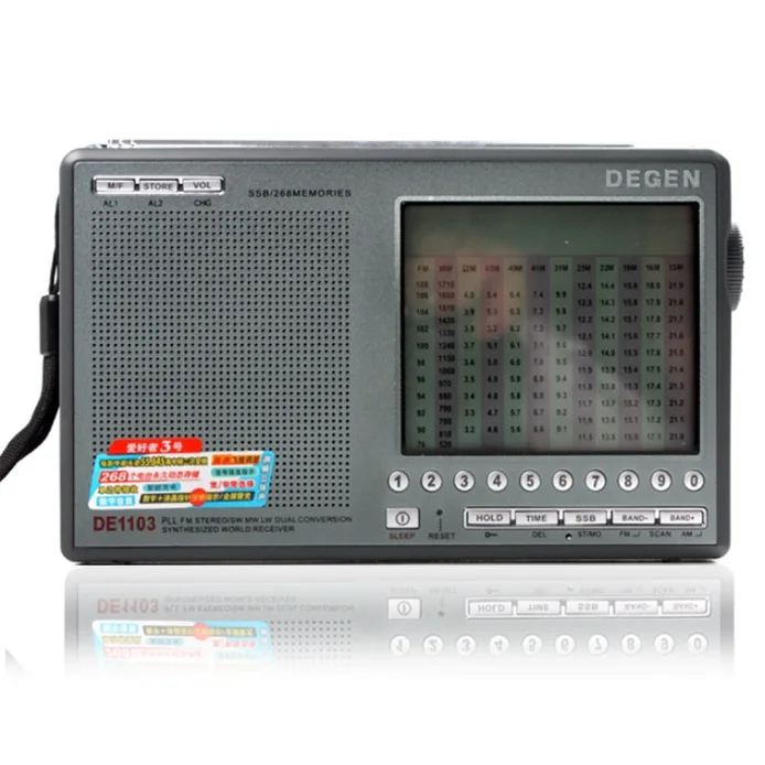 Degen DE1103 DSP Radio FM SW MW LW SSB Digital World Receiver & External Antenna Radio FM Quality VS Tecsun
Degen DE1103 DSP Radio FM SW MW LW SSB Digital World Receiver & External Antenna Radio FM Quality VS Tecsun