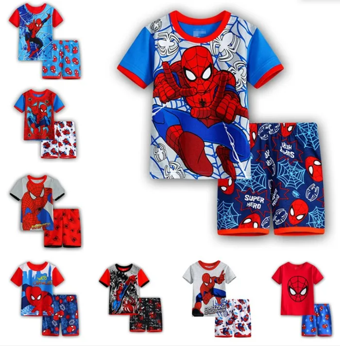 Hot New Kids Boys Girls Clothes Baby Pajamas Summer Short Sleeved Set Cartoon Spiderman Minnie Lackey Children's Sleepwear
Hot New Kids Boys Girls Clothes Baby Pajamas Summer Short Sleeved Set Cartoon Spiderman Minnie Lackey Children's Sleepwear