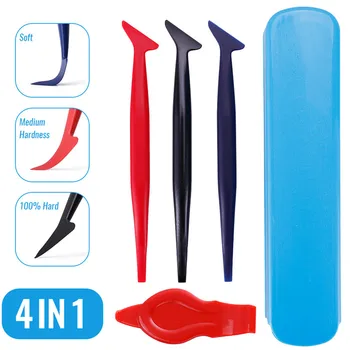 Auto Vinyl Application Tool Kit 4 in 1 Micro Mini Squeegee Curves Slot Tint Tool Set for Installing Vehicle Wraps Auto Sticker
Auto Vinyl Application Tool Kit 4 in 1 Micro Mini Squeegee Curves Slot Tint Tool Set for Installing Vehicle Wraps Auto Sticker