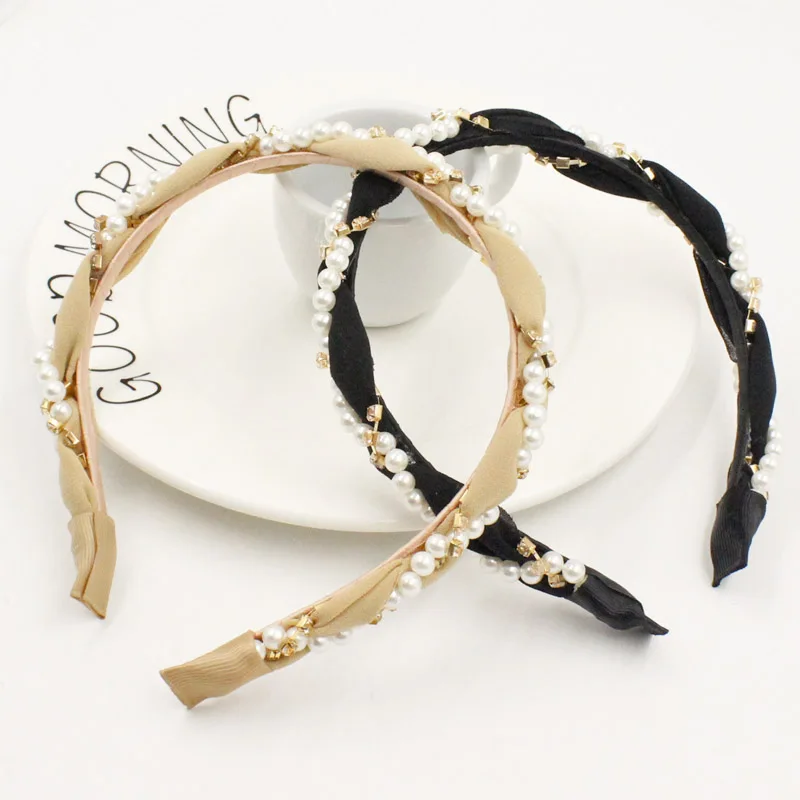New Fashion High Quality Handmade Pearl Crystal Hairbands Girls Women Headwear Lady Party Jewelry Hair Accessories Headdress
New Fashion High Quality Handmade Pearl Crystal Hairbands Girls Women Headwear Lady Party Jewelry Hair Accessories Headdress