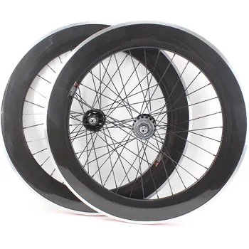 Newest 700C 80mm Track Fixed Gear bicycle 3K ud 12K carbon bike wheelset carbon clincher rims with alloy brake surface Free ship
Newest 700C 80mm Track Fixed Gear bicycle 3K ud 12K carbon bike wheelset carbon clincher rims with alloy brake surface Free ship
