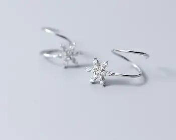Real 100% 925 Sterling Silver Fine Jewelry Star with White cz set Twisted Roped ear Earrings gtle2242
Real 100% 925 Sterling Silver Fine Jewelry Star with White cz set Twisted Roped ear Earrings gtle2242