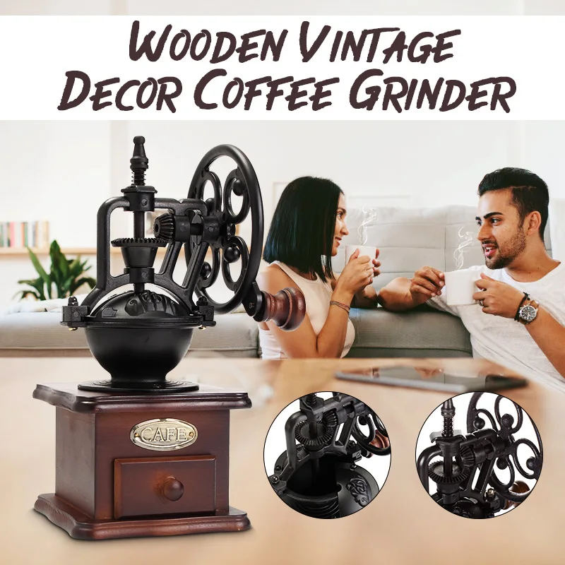 Ferris Wheel Design Wooden Vintage Grinder Manual Coffee Bean Grinding Retro Machine Hand Mill Coffee Bean Grinding Machinen
Ferris Wheel Design Wooden Vintage Grinder Manual Coffee Bean Grinding Retro Machine Hand Mill Coffee Bean Grinding Machinen