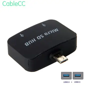 Micro USB 5Pin OTG to Dual Ports USB 2.0 Hub Adapter for Cell Phone & Tablet
Micro USB 5Pin OTG to Dual Ports USB 2.0 Hub Adapter for Cell Phone & Tablet