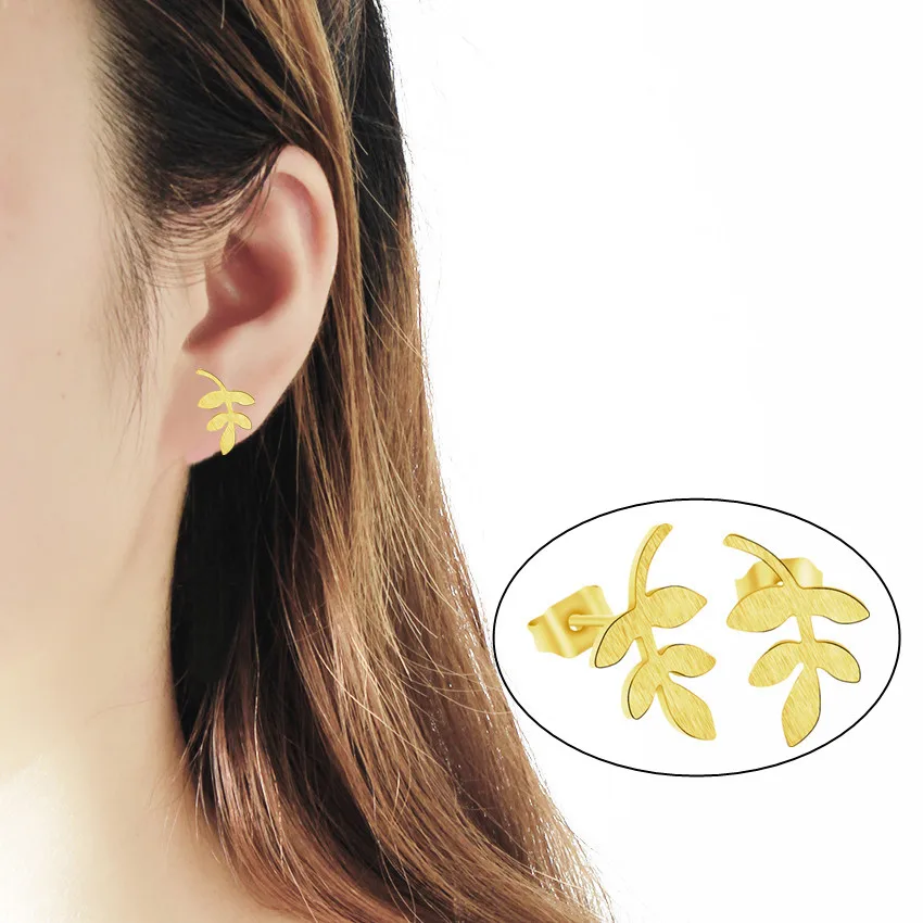 10 pair Stainless Steel Jewelry Small Leaf Earrings Gifts For Women Fashion Jewelry Pendientes Gold Oorbellen Free Shipping
10 pair Stainless Steel Jewelry Small Leaf Earrings Gifts For Women Fashion Jewelry Pendientes Gold Oorbellen Free Shipping