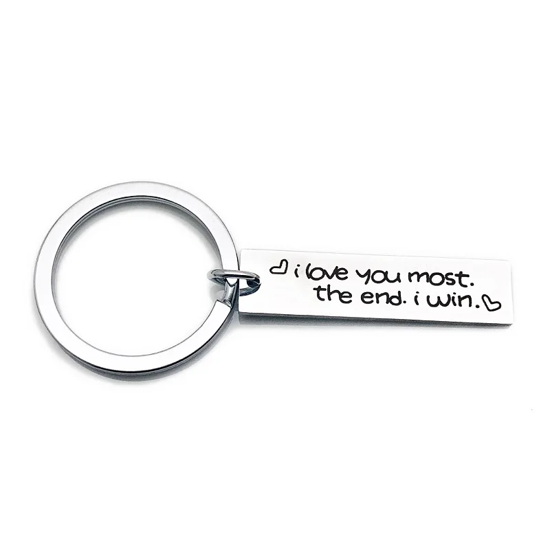 I Love You Most The End I Win Hot Metal Fashion Popular Keychain Family Key Ring Popular Small Gift
I Love You Most The End I Win Hot Metal Fashion Popular Keychain Family Key Ring Popular Small Gift