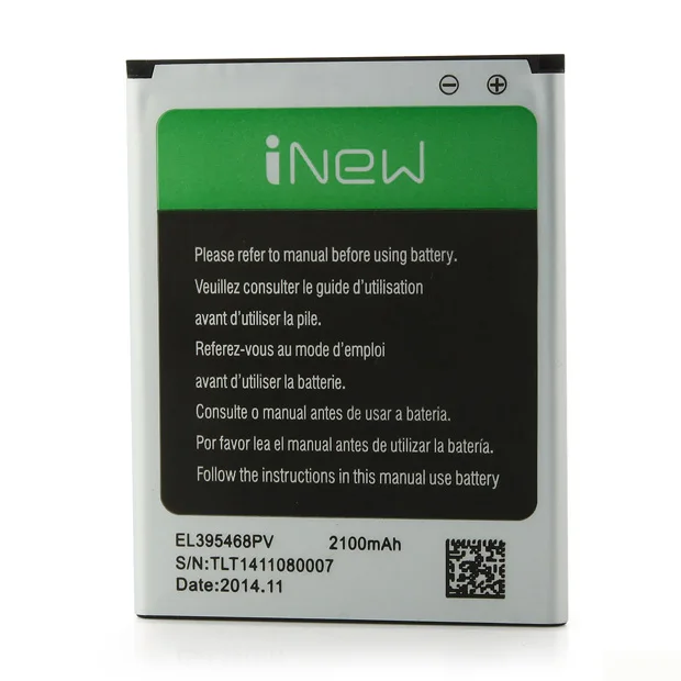 Сменная батарея iNew V1 2100 мАч EL395468PV для Inew V1/V7 оригинальная сменная смартфона inew |