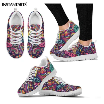 INSTANTARTS New Arrival Women's Running Shoes Psychedelic Art Printing Sneakers Comfortable Fast Outdoor Athletic Sport Shoes
INSTANTARTS New Arrival Women's Running Shoes Psychedelic Art Printing Sneakers Comfortable Fast Outdoor Athletic Sport Shoes