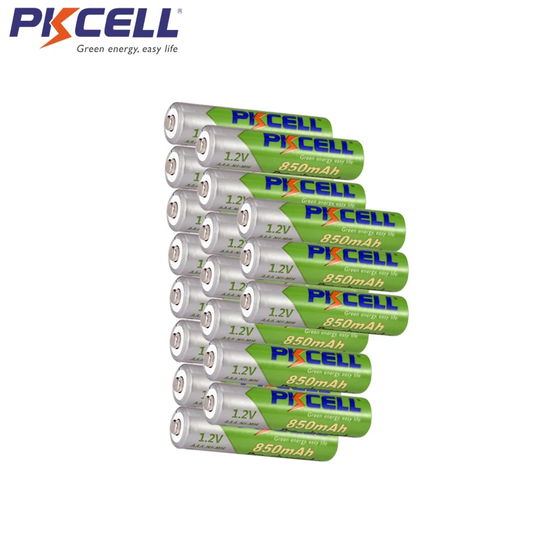 18Pcs PKCELL NIMH AAA 850mAh 1.2V NIMH Rechargeable Batteries Precharged Up to 1000mAh
18Pcs PKCELL NIMH AAA 850mAh 1.2V NIMH Rechargeable Batteries Precharged Up to 1000mAh