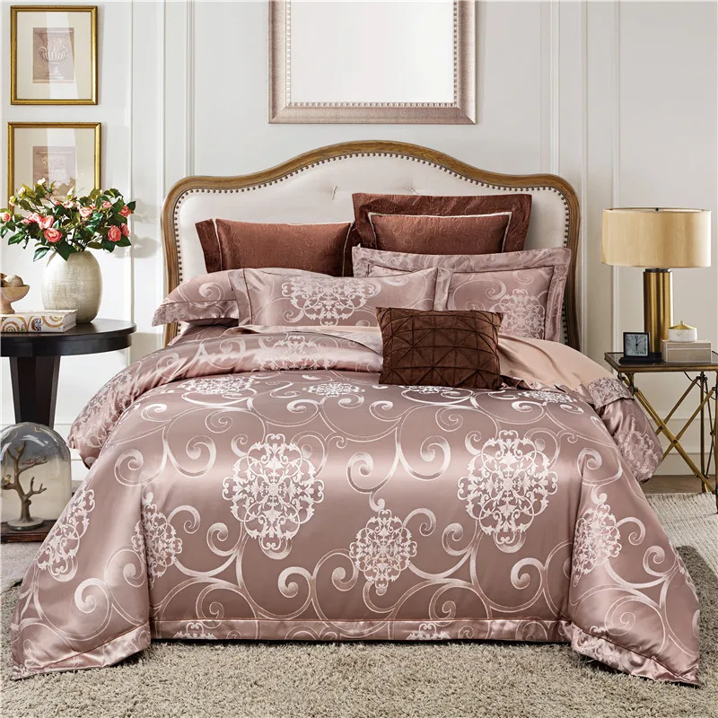 Luxury Silk Cotton Jacquard Classics Bedding set Luster Duvet Cover Set Bed Sheet Pillowcase Twin Queen Super King Size 4Pc
Luxury Silk Cotton Jacquard Classics Bedding set Luster Duvet Cover Set Bed Sheet Pillowcase Twin Queen Super King Size 4Pc