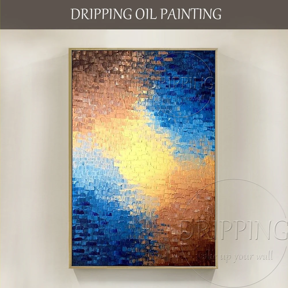 Professional Painter Hand-painted Bright Colors Abstract Blue and Brown Oil Painting High Quality Vivid Abstract Oil Painting
Professional Painter Hand-painted Bright Colors Abstract Blue and Brown Oil Painting High Quality Vivid Abstract Oil Painting