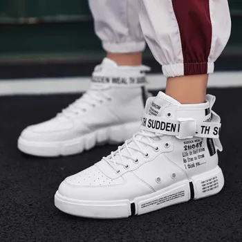 Hot Fashion High-Top Men'S Casual Sports Shoes Street Dance Hip Hop Comfortable Waterproof Leather Hard-Wearing Cool Shoes Male
Hot Fashion High-Top Men'S Casual Sports Shoes Street Dance Hip Hop Comfortable Waterproof Leather Hard-Wearing Cool Shoes Male