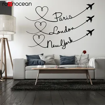 Paris London New York Love Travel Quote Wall Decal Interior Home Decor Living Room Vinyl Cut Sticker Removable Mural 3367
Paris London New York Love Travel Quote Wall Decal Interior Home Decor Living Room Vinyl Cut Sticker Removable Mural 3367