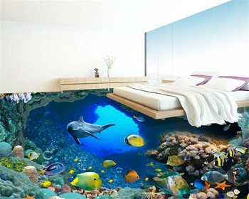 beibehang Interior fashion decorative papel de parede 3d wallpaper underwater fantasy world cute dolphin 3d flooring painting
beibehang Interior fashion decorative papel de parede 3d wallpaper underwater fantasy world cute dolphin 3d flooring painting