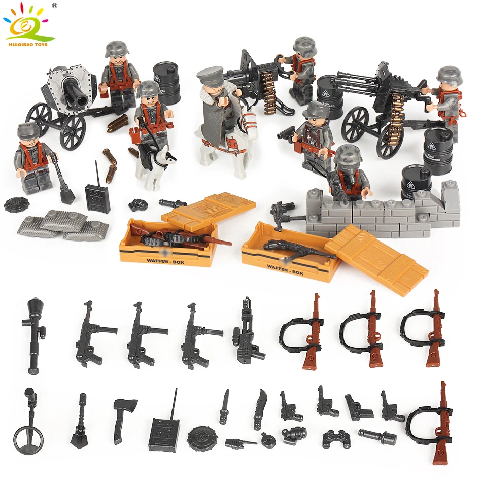 HUIQIBAO TOYS 8pcs Military SWAT Army Soldiers with Weapons Building Blocks set For Children Compatible City Police
HUIQIBAO TOYS 8pcs Military SWAT Army Soldiers with Weapons Building Blocks set For Children Compatible City Police