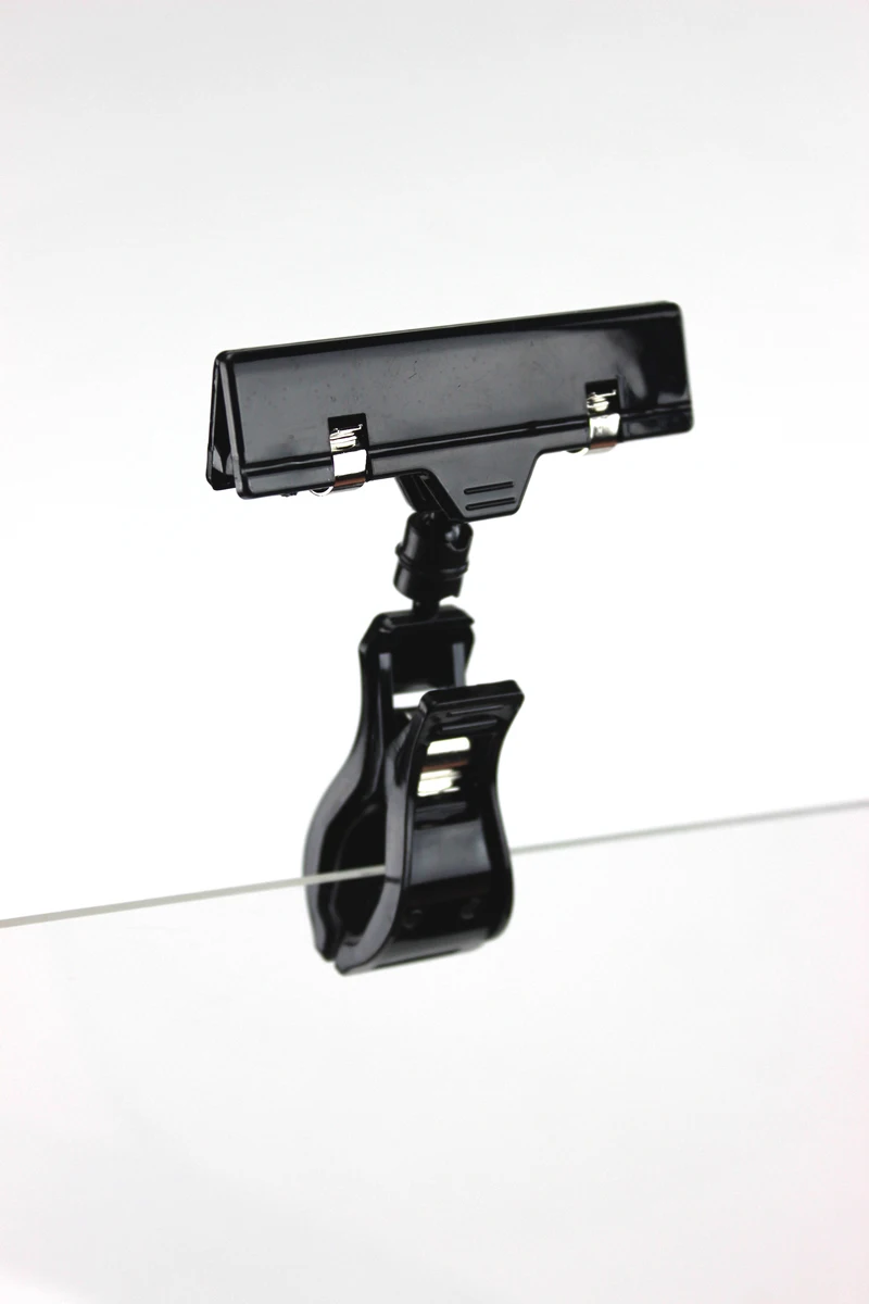 20 pcs Supermarket Merchandise Price Tag Display Clip Sign Label Holders Rotatable Black POP Advertising Paper Note Memo Clip
20 pcs Supermarket Merchandise Price Tag Display Clip Sign Label Holders Rotatable Black POP Advertising Paper Note Memo Clip