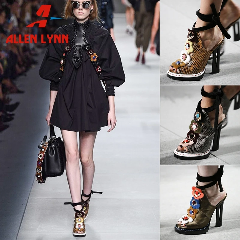 ALLENLYNN Luxury Brand Design Runway Show Women Sandals Summer Large Size 34-43 Genuine Leather Women Shose Woman High Heels
ALLENLYNN Luxury Brand Design Runway Show Women Sandals Summer Large Size 34-43 Genuine Leather Women Shose Woman High Heels
