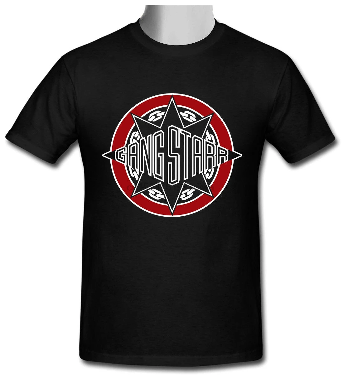 Gang Starr Dj Premier Rap Hip Hop Logo Gildan black T-shirt size S to 2XL