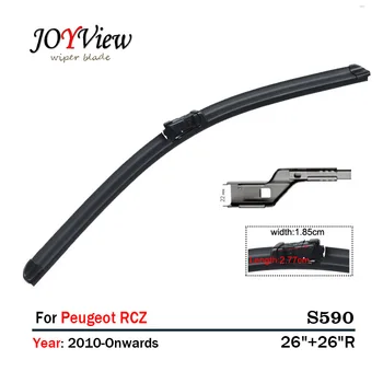 S590 Wipers Size:26"+26"R Fit For Peugeot RCZ(2010 onwards)Wiper blade rubber replacement Essuie glace Ruitenwisser
S590 Wipers Size:26"+26"R Fit For Peugeot RCZ(2010 onwards)Wiper blade rubber replacement Essuie glace Ruitenwisser