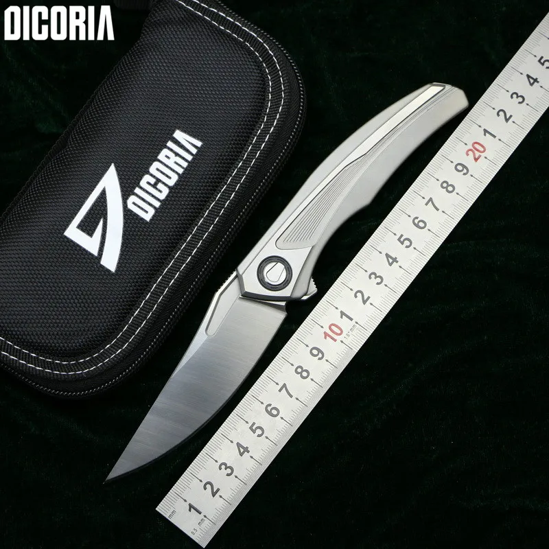 DICORIA quantum Flipper D2 blade TC4 titanium handle folding knife outdoor camping hunting survive pocket fruit knives EDC tools
DICORIA quantum Flipper D2 blade TC4 titanium handle folding knife outdoor camping hunting survive pocket fruit knives EDC tools